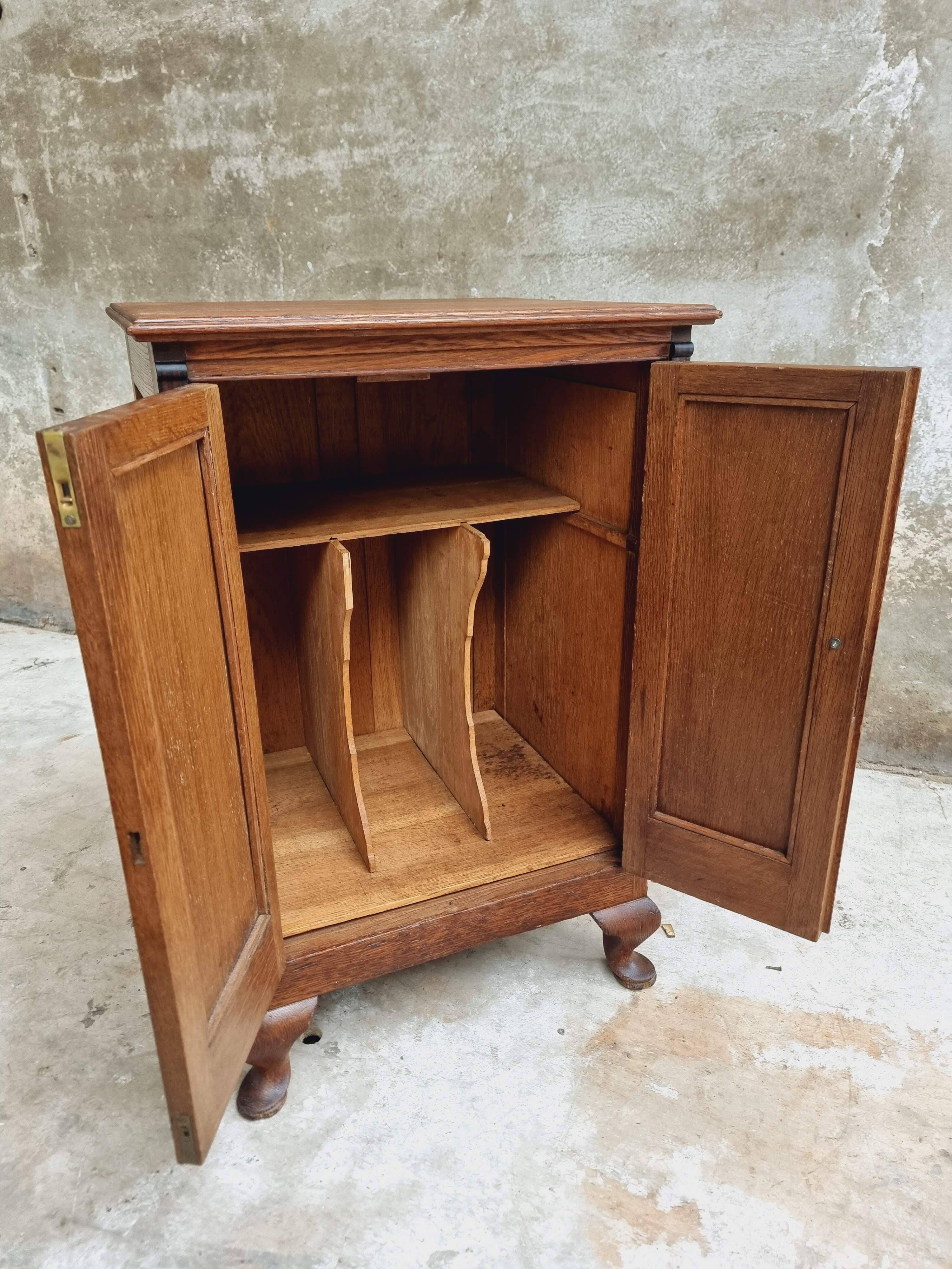 Antique small cabinet sideboard oak