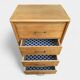 Chiffonnier pieds compas bois brut 1950