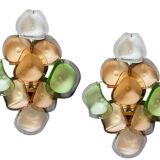 Appliques murales en verre de Murano, lot de 2, années 1970