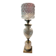 Vintage table lamp in brass and cut glass – Art Deco / Neo style