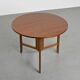 André Sornay round mahogany table, Sornay Furniture 1960