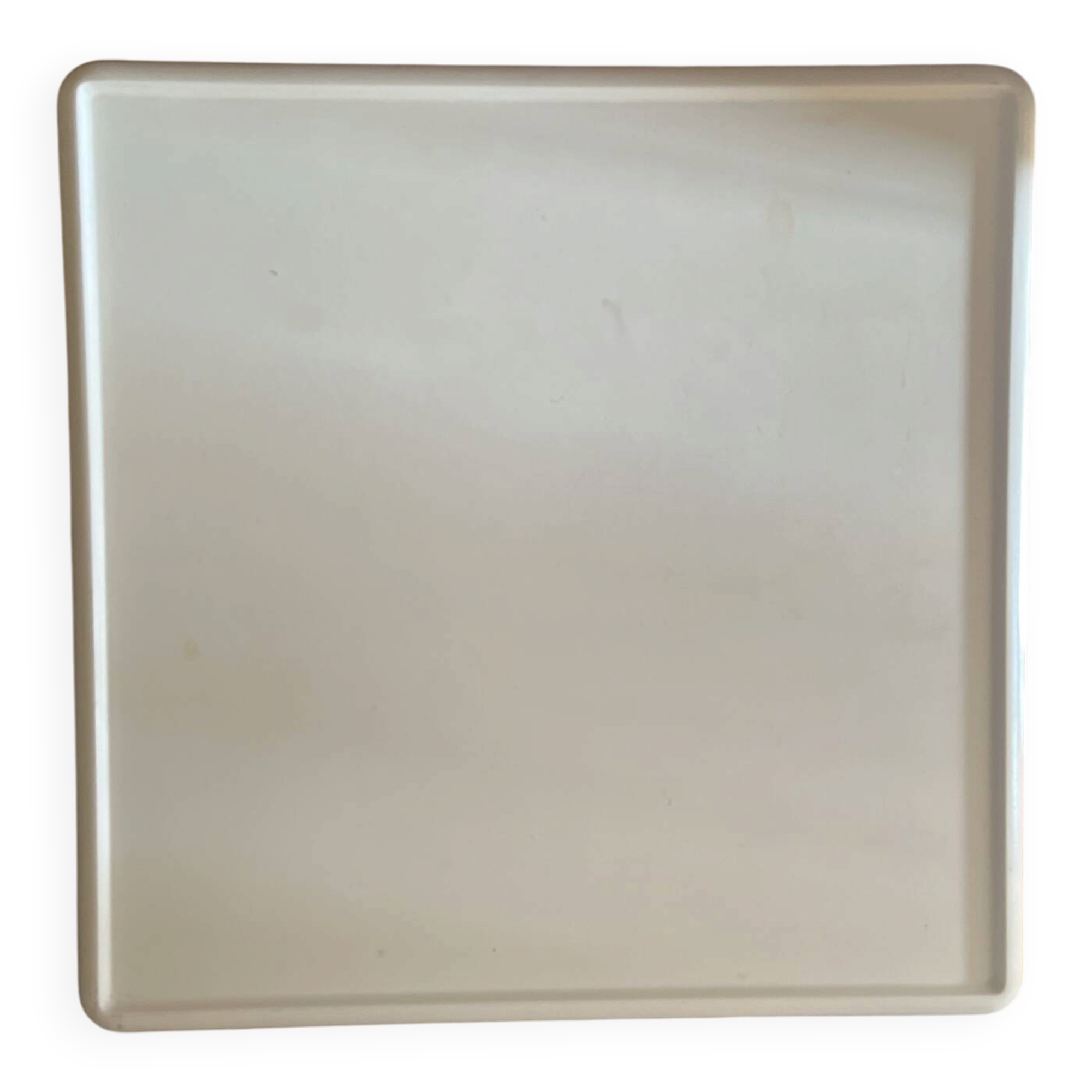 Table basse space age en polyuréthane blanc, probablement Horn Collect