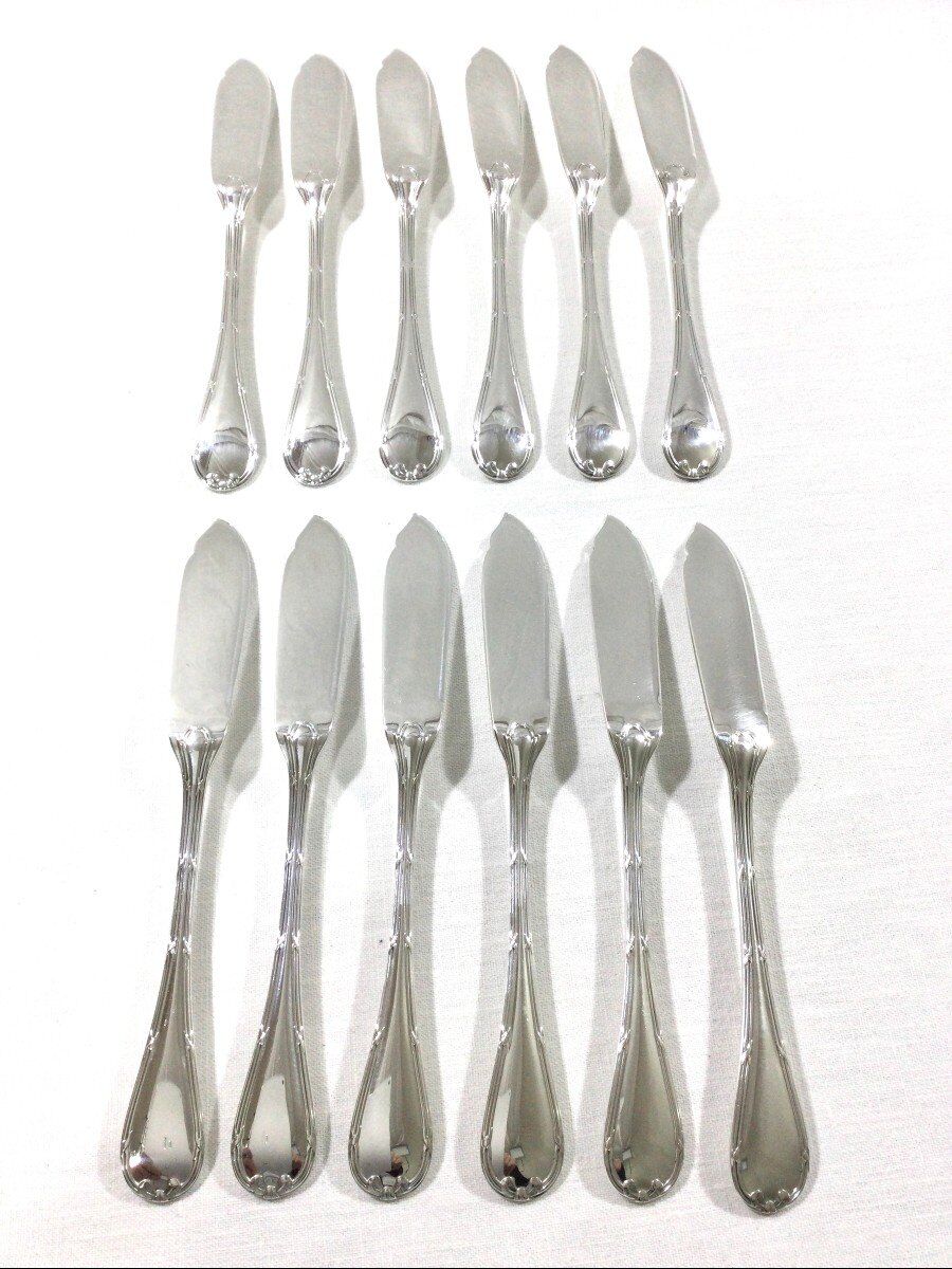 Christofle - cross ribbon fish cutlery