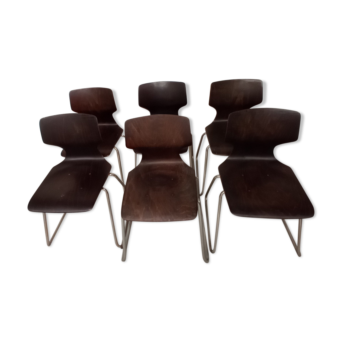 6 Pagwood chairs