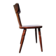 Vintage Brutalist Stube solid wood dining chair