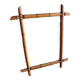 Old bamboo mirror 73.5x54cm