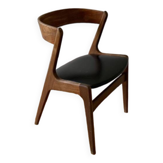 Danish teak and leather chair from the 60s/70s