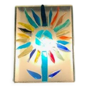 Lampe applique murale en pâte de verre 70s