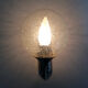 Pair of chrome metal wall sconces and blown glass