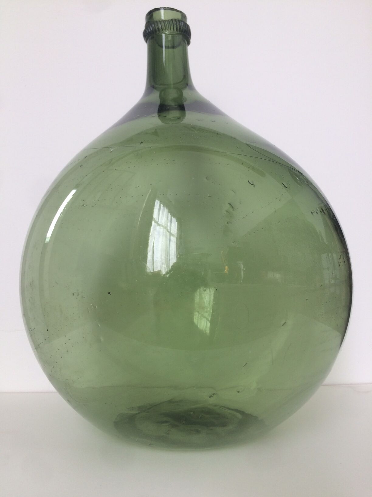 Demijohn, capacity estimated around 12 l