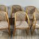 Set of 6 Baumann armchairs France 1980s