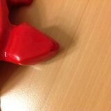Turtle pocket emptier in enameled red cast iron by Castirone France