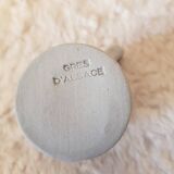 Pichet et 8 chopes signées Anne Ehret en grès d'Alsace