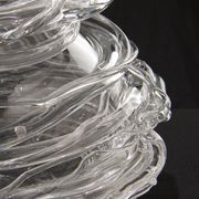 Vase 'Drop Honey' en verre cristal - Sem Schanzer (comme l'Anverre)