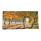 oil painting on canvas autumnal landscape signed "Senneret" vintage