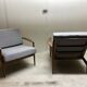 Pair of Scandinavian armchairs by Grete Jalk