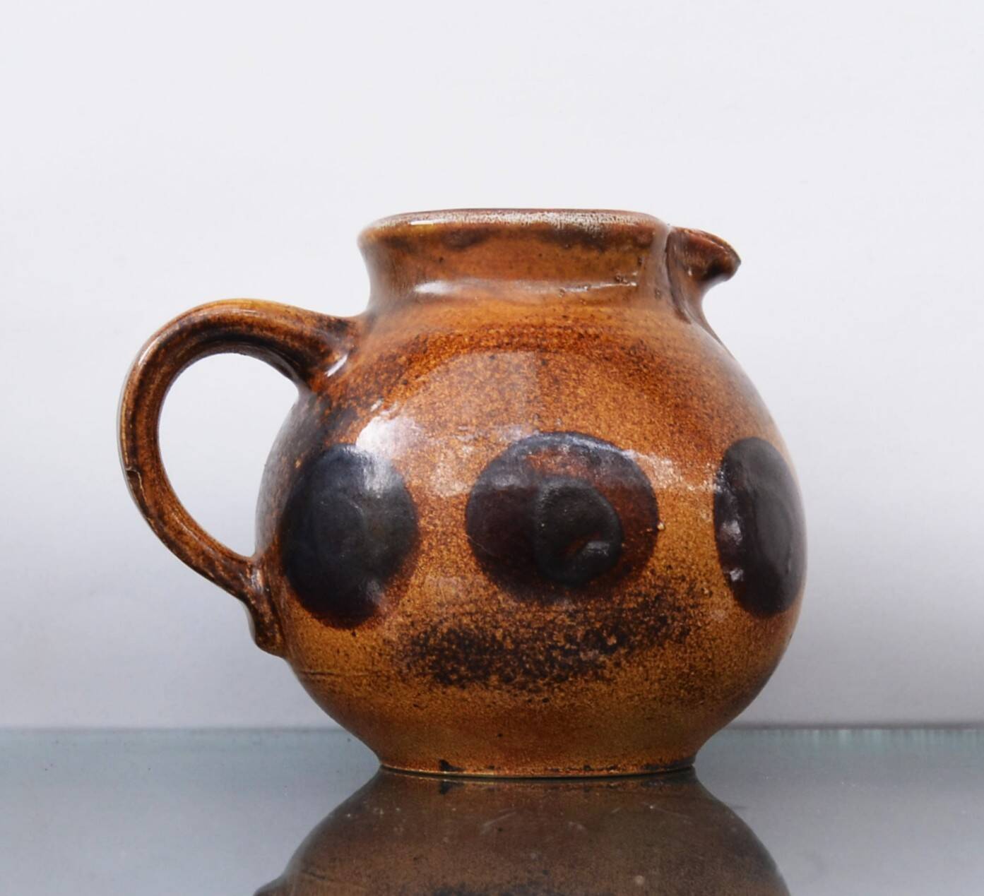 20th Century German Glazed Pitcher signed Bauhaus