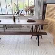 XXL trestle farm table 4m and its benches