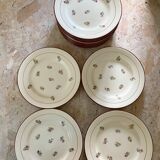 Set of 20 Salins earthenware plates