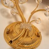 Sconce in gilded brass in the shape of a flower by Palwa, Germany, 1970s.