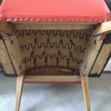 Rock n roll style skai armchair