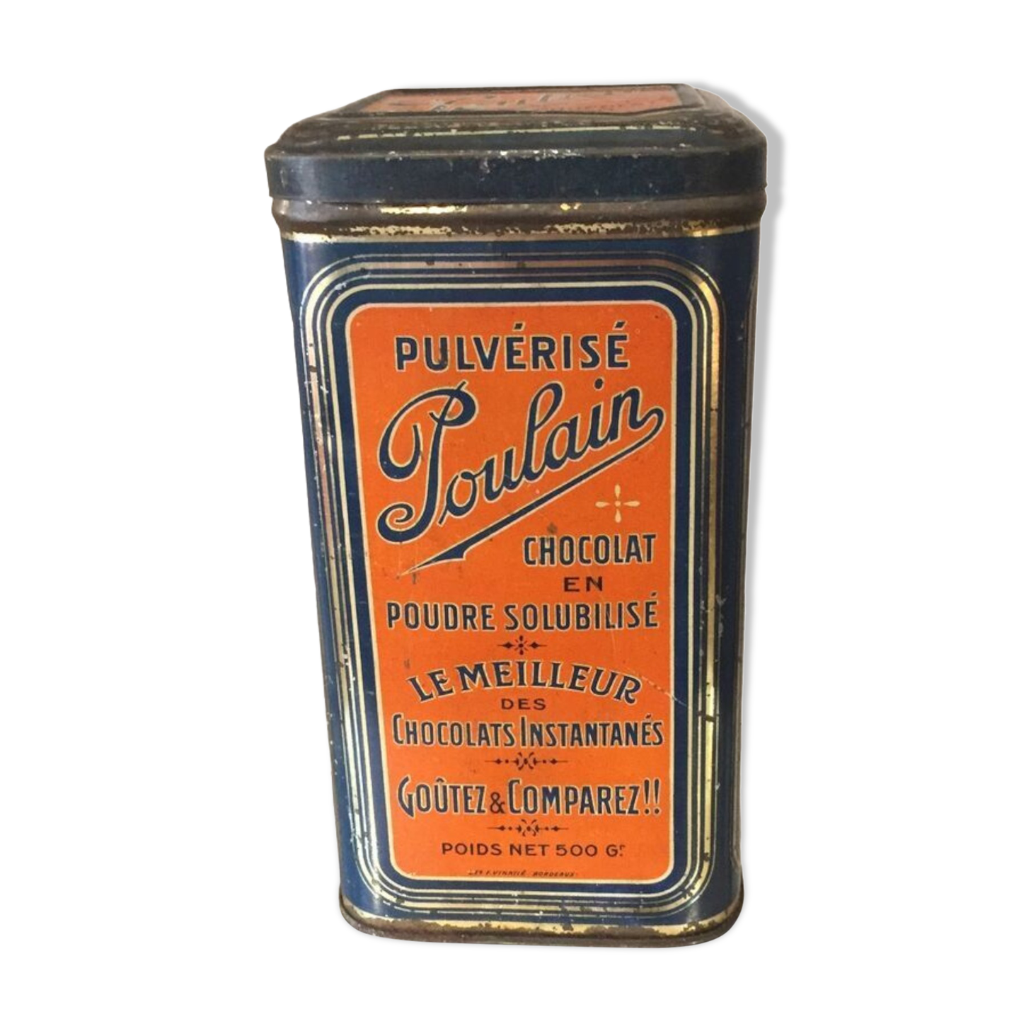 Boîte publicitaire chocolat Poulain