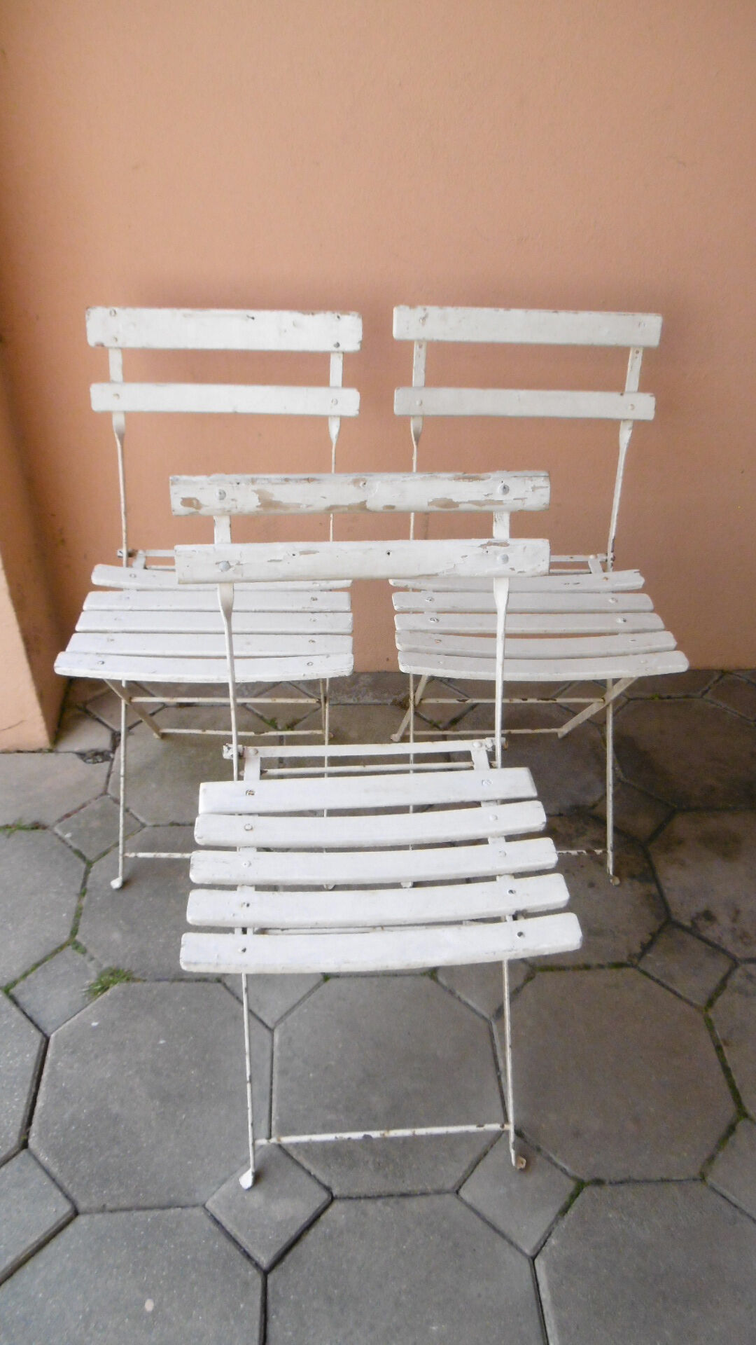 Wooden garden folding chairs