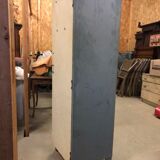 Old metal cabinet 4 shelves and hospital cloakroom