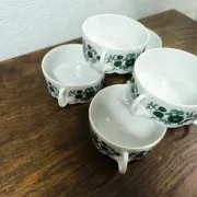 Bouillon bowls, vintage soup Rosenthal Monbijou Giscard