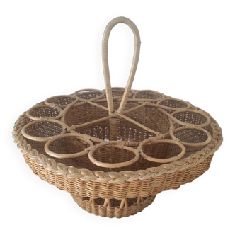 Vintage Wicker Serving Basket