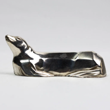 10 porte-couteaux animaliers Art déco en métal argenté – dlg Sandoz, Gallia