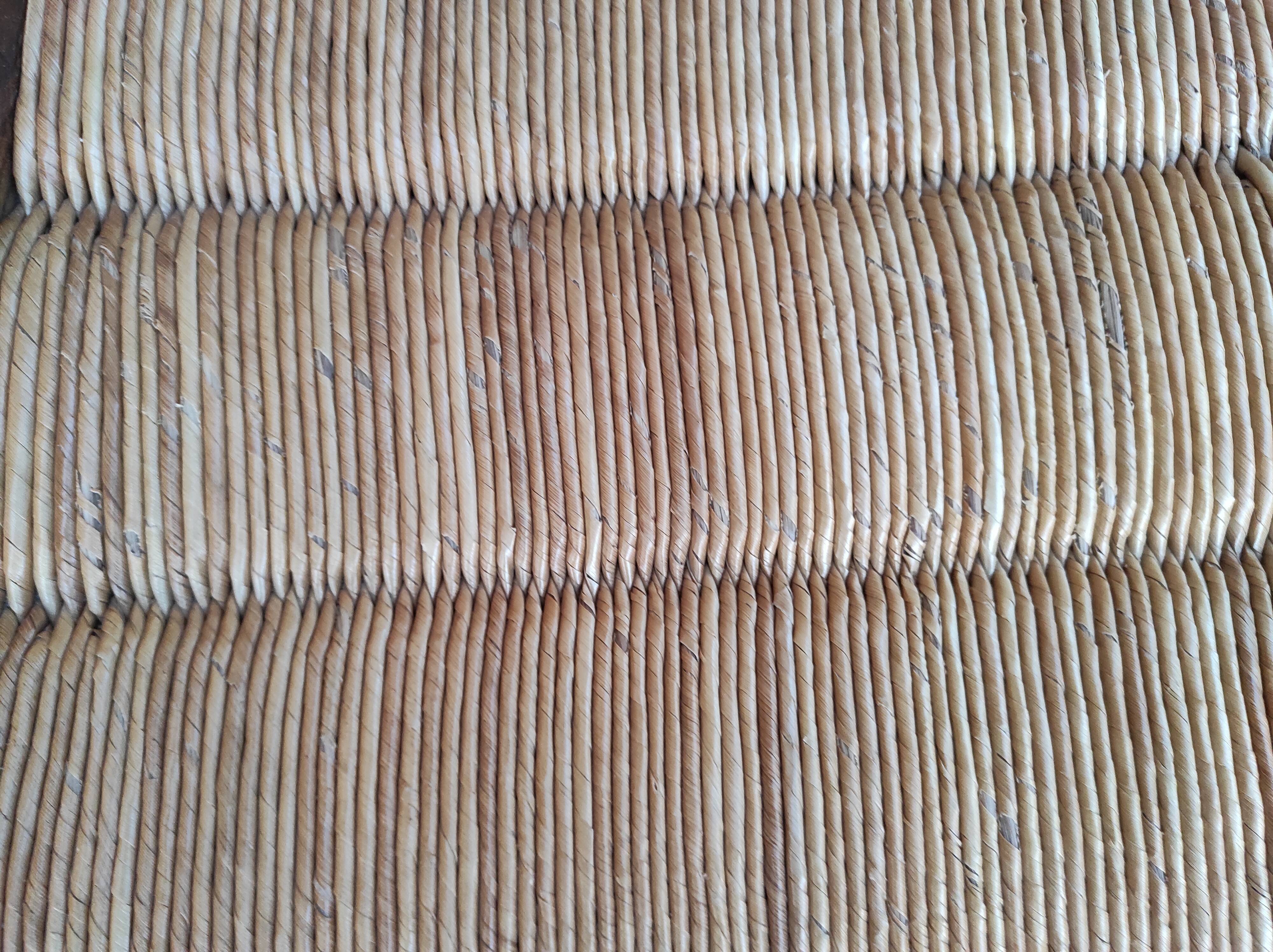 Lot 4 straw chairs by Pierre Gautier-Delaye, weekend model