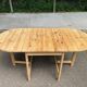 Extendable dining table with leaves renovated by Karin Mobring for Ikea 1970