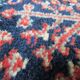 Vintage blue carpet in wool tied 102 x 170 cm