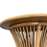 Large rattan garden table