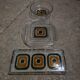 Set of three Walther kristallglas serving dishes from the 60s