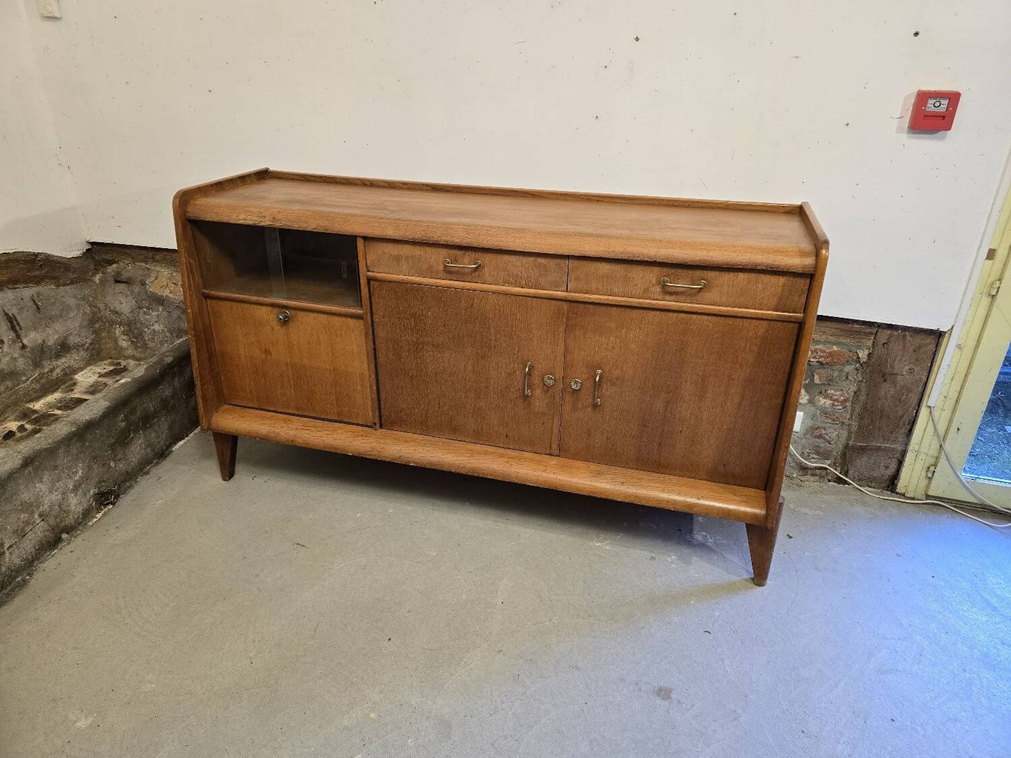 Enfilade 1950 avec vitrine