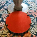 Round mirror top art deco beveled 30s