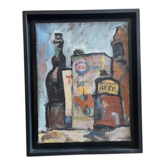 Painting another garage death, comes from Raymond Guidot's workshop