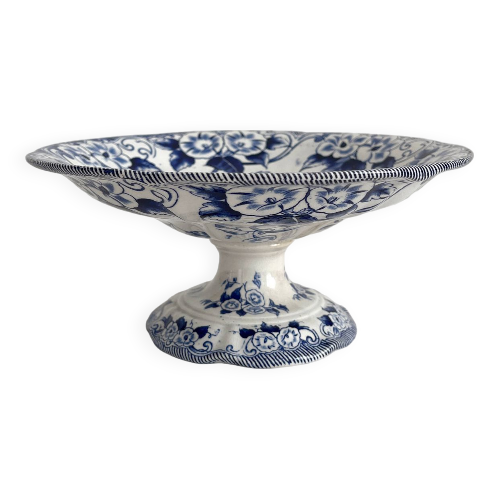 "Flora" ironstone fruit bowl, Creil and Montereau