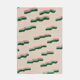 Chaise Shell Milieu du Siècle en Jacquard Velours Tigre Rose et Vert