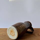 Vintage enameled stoneware pitcher