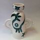 Handcrafted anthropomorphic ceramic vase