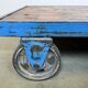 Large blue industrial coffee table cart, 1960s