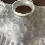 Transparent molded glass suspension in flower shape