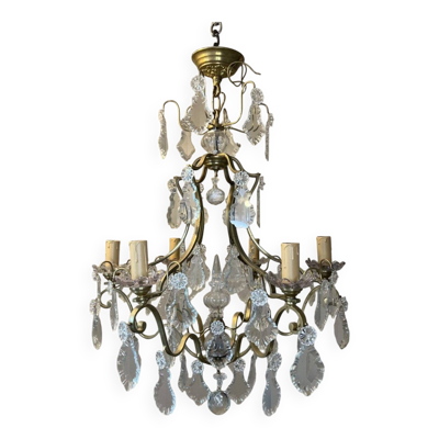 Lustre à pampille style Louis XV