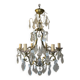 Louis XV style chandelier with pendants