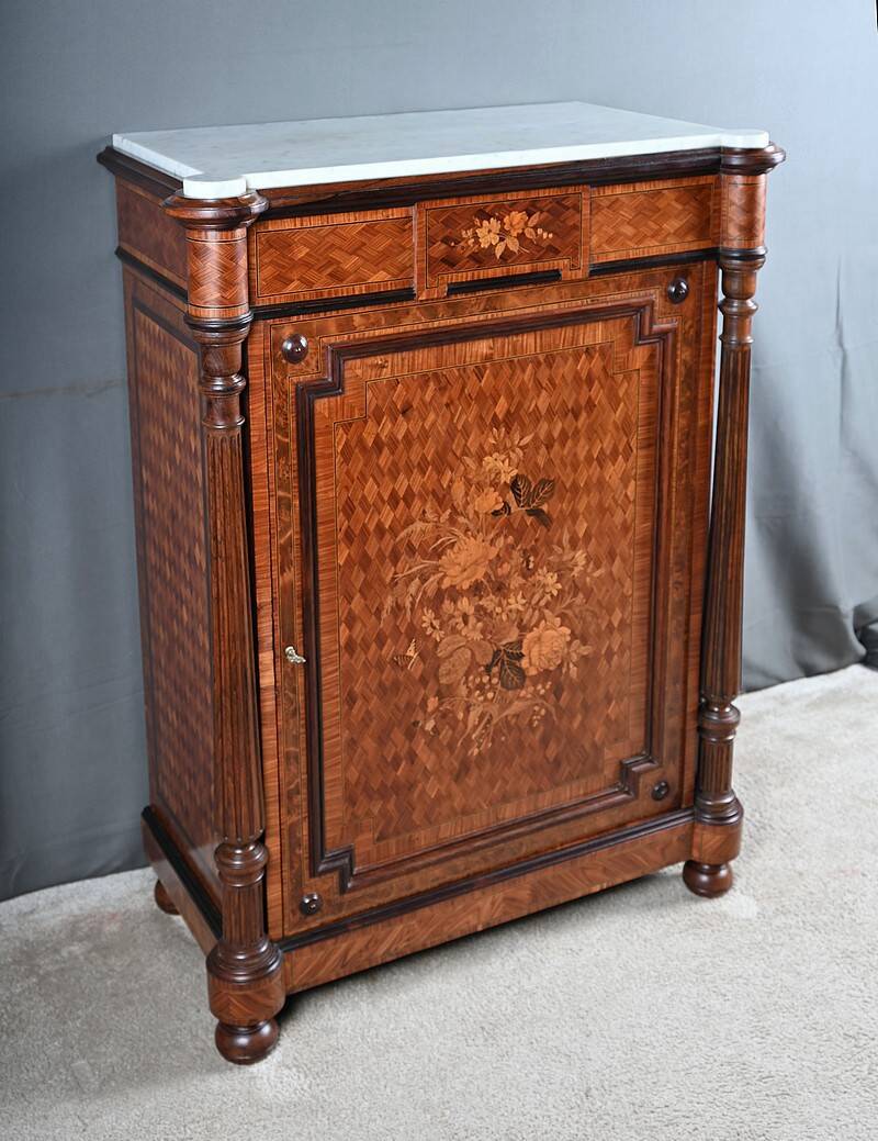 Support Furniture in Precious Wood Marquetry, Napoleon III period – Milie