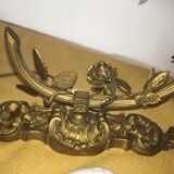 Gold and floral wall light