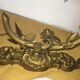 Gold and floral wall light